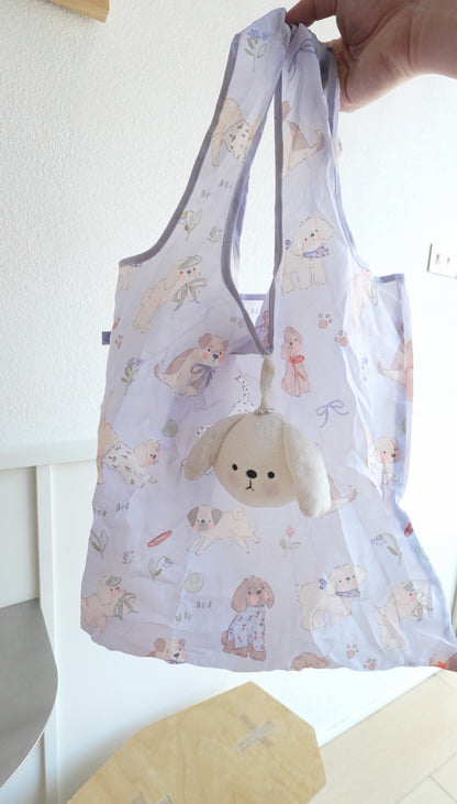 [PREORDER] Doggie Reusable Bag Plushie with Hand-Drawn Print (XL)